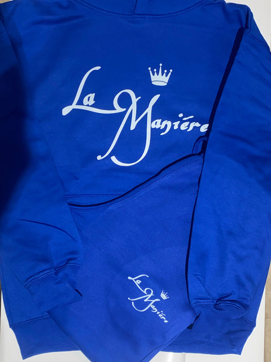 Blue hoodie