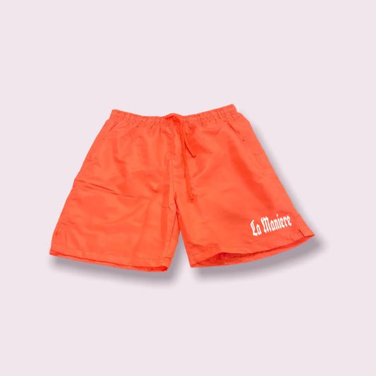 La Maniere Salmon Swim Trunks